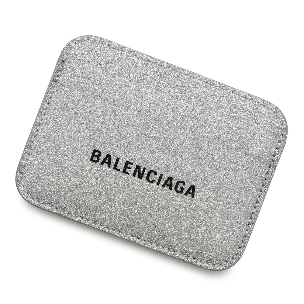 Balenciaga Card Case Wallet Glitter Leather Pass WALLET